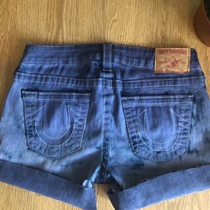 🌳SALE! True Religion “Stella” Tie-Dye Cut-Offs